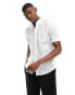 Фото #1 товара French Connection short sleeve shirt in white