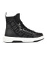 Фото #2 товара Women's Mannen Knit Lace Up Hi Top Fashion Sneakers