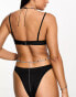 COLLUSION underwire bikini top in black