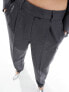 Фото #9 товара Only rhinestone straight leg tailored trouser co-ord in dark grey