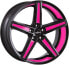 Фото #1 товара Колесный диск литой Oxigin 18 Concave black foil neon pink 11.5x21 ET50 - LK5/108 ML72.6