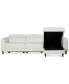 Фото #2 товара Silvanah 3-Pc. Leather Sectional with Storage Chaise and 2 Power Recliner, Created for Macy's