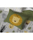 Фото #2 товара Safari Friends 100% Organic Cotton Twin Duvet Cover & Sham Set