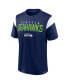 Фото #3 товара Men's College Navy, White Seattle Seahawks Home Stretch Team T-shirt