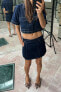 Фото #4 товара Джинсовая юбка шорты с запахом z1975 ZARA
