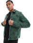 Фото #1 товара ASOS DESIGN floral embroidered harrington jacket in green