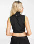 Lacoste motor inspired vest in black and lime