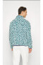 Фото #2 товара Sportswear Club Fleece+ ''Bright Spotted Pattern'' Full-Zip Erkek Polar Sweatshirt DX0531-379