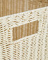 Square rattan basket