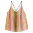 SCOTCH & SODA Pleated Rainbow sleeveless T-shirt