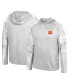 Фото #1 товара Men's Gray, Realtree Camo Clemson Tigers Gulf Stream Raglan Long Sleeve Hooded T-shirt