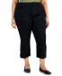 Фото #1 товара Plus Size Mid-Rise Curvy Capri Jeans, Created for Macy's