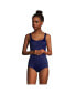 Women's Mastectomy Scoop Neck Soft Cup Tugless Sporty One Piece Swimsuit