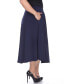 ფოტო #3 პროდუქტის Plus Size Flared Midi Skirt
