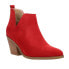 Фото #2 товара Corkys Sassy Pants Pointed Toe Cowboy Booties Womens Red Casual Boots 80-0217-RD