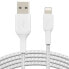 Фото #2 товара Кабель USB—Lightning Belkin CAA002BT0MWH Белый 15 cm (1 штук)