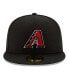 Фото #4 товара Men's Black Arizona Diamondbacks 25th Anniversary 59FIFTY Fitted Hat
