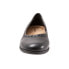 Фото #3 товара Trotters Dixie T2217-001 Womens Black Narrow Leather Ballet Flats Shoes