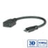 Фото #1 товара VALUE HDMI High Speed Cable + Ethernet - A - C - F/M 0.15 m - 0.15 m - HDMI Type A (Standard) - HDMI Type C (Mini) - Black