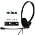 Фото #1 товара Наушники с микрофоном Nilox NXCM0000004 Чёрный