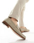 Фото #2 товара Walk London Tino Tassel Loafers In Stone Suede