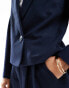 YAS tailored cropped blazer co-ord in navy