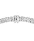 Фото #4 товара Diamond Interlocking Swirl Tennis Bracelet (3 ct. t.w.) in 10k White Gold