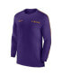 Фото #3 товара Men's LSU Tigers 2024 Sideline Coach UV Performance Long Sleeve T-Shirt