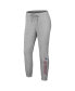 ფოტო #3 პროდუქტის Women's Heather Gray New England Patriots Plus Size Knitted Tri-Blend Long Sleeve T-shirt and Pants Lounge Set