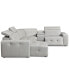 Фото #14 товара CLOSEOUT! Haigan 5-Pc. Leather Chaise Sectional Sofa with 2 Power Recliners, Created for Macy's