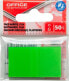 Фото #1 товара Office Products Zakładki indeksujące OFFICE PRODUCTS, PP, 25x43mm, 1x50 kart., zawieszka, zielone