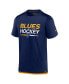 Фото #2 товара Men's Navy St. Louis Blues Authentic Pro Tech T-shirt