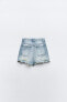 Фото #4 товара Джинсовая мини-юбка trf с разрезами ZARA
