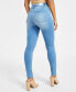 Фото #2 товара Juniors' 5-Button High Waisted Curvy Skinny Jeans