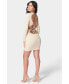 ფოტო #3 პროდუქტის Women's Tie Back Knit Mini Dress