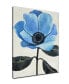 Фото #1 товара 'Elegant Poppy III' Blue Floral Canvas Wall Art, 30x20"
