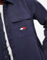 Фото #2 товара Tommy Jeans essential logo overshirt in navy