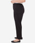 Фото #4 товара Брюки женские Alfred Dunner Plus Size Opposites Attract Sateen Pant средней длины