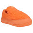 Puma Suede Mayu SlipOn Platform Womens Orange Sneakers Casual Shoes 384887-04