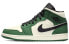Фото #1 товара Кроссовки Nike Air Jordan 1 Mid Pine Green (Бежевый, Зеленый)