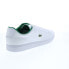 Фото #16 товара Lacoste Hydez 119 1 P SMA Mens White Leather Lifestyle Sneakers Shoes