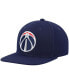 Фото #2 товара Men's Navy Washington Wizards Ground 2.0 Snapback Hat