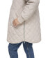 Women's Quilted Longline Jacket With Side Zipper Vents