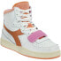 Diadora Mi Basket Used High Top Womens White Sneakers Casual Shoes 176025-C8543