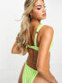 Фото #4 товара Boux Avenue amalfi eyelet balconette bikini top in lime