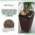 Plant pot Lechuza 40 x 40 x 76 cm Black polypropylene Plastic Rectangular