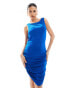 ASOS DESIGN low back sleeveless mini dress in cobalt blue