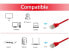 Фото #5 товара Equip Cat.6A F/FTP Slim Patch Cable - 20m - Red - 20 m - Cat6a - F/FTP (FFTP) - RJ-45 - RJ-45