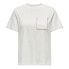 ONLY Karen short sleeve T-shirt Cloud Dancer / Detail Walnut, M - фото #1