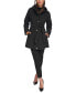 Фото #1 товара Women's Hooded Belted Softshell Raincoat